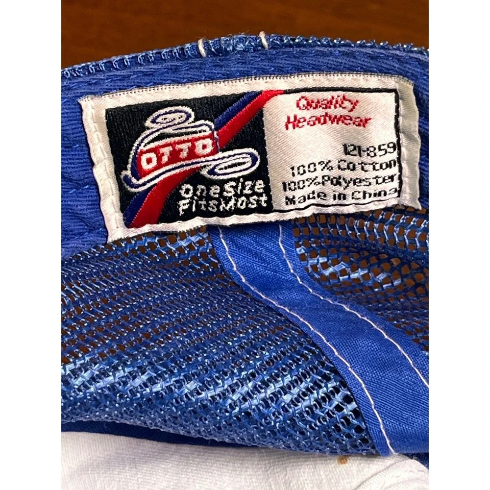 Harley Davidson Cafe Las Vegas Trucker Hat Blue White Mesh Cap OSFM